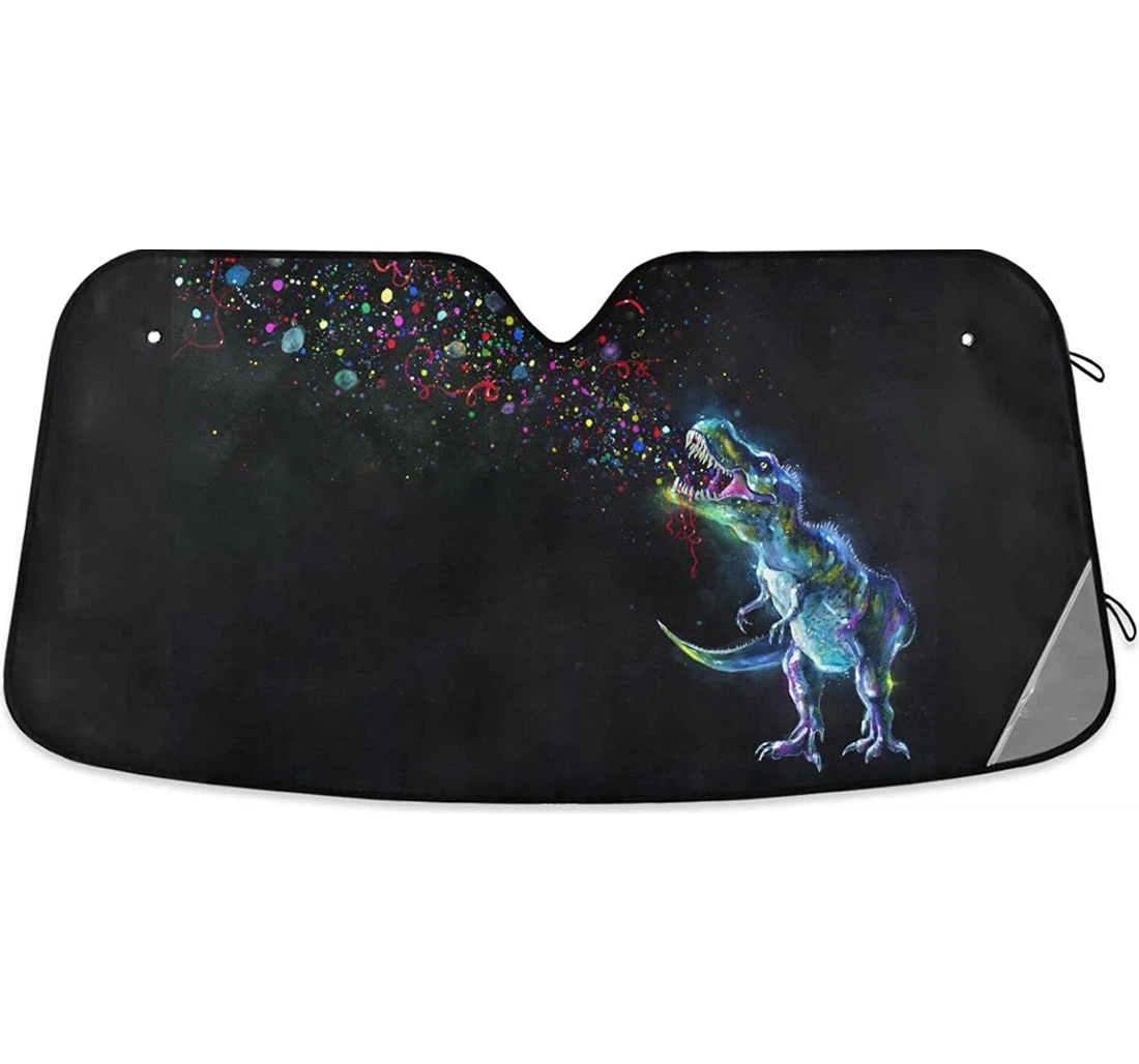 Funny Colorful Dinosaur Cars Auto Sun Shade