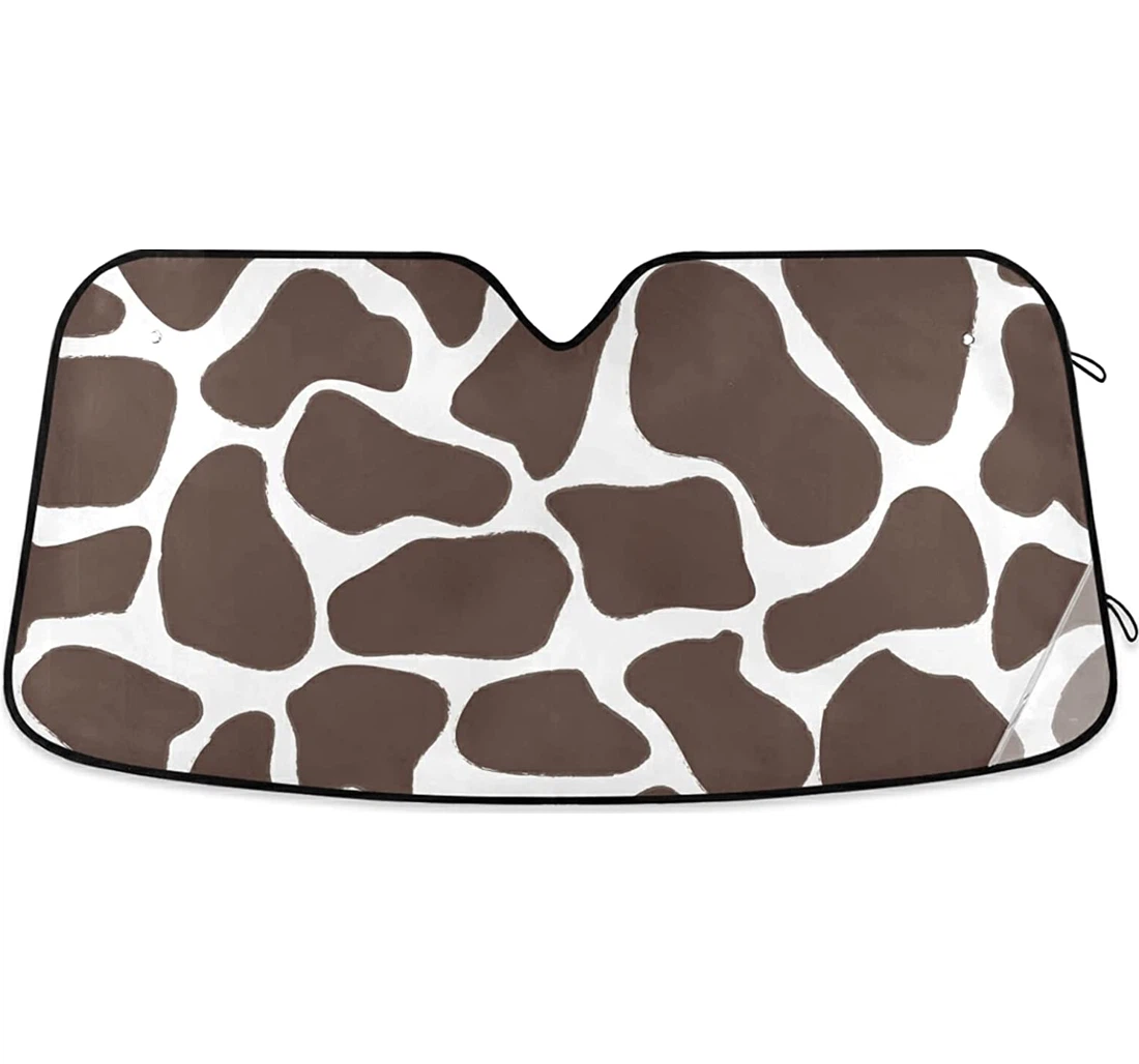 Giraffe Texture Auto Sun Shade