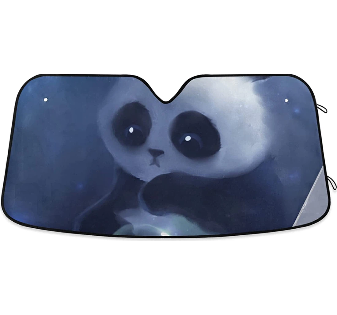 Panda Water Bubble Auto Sun Shade