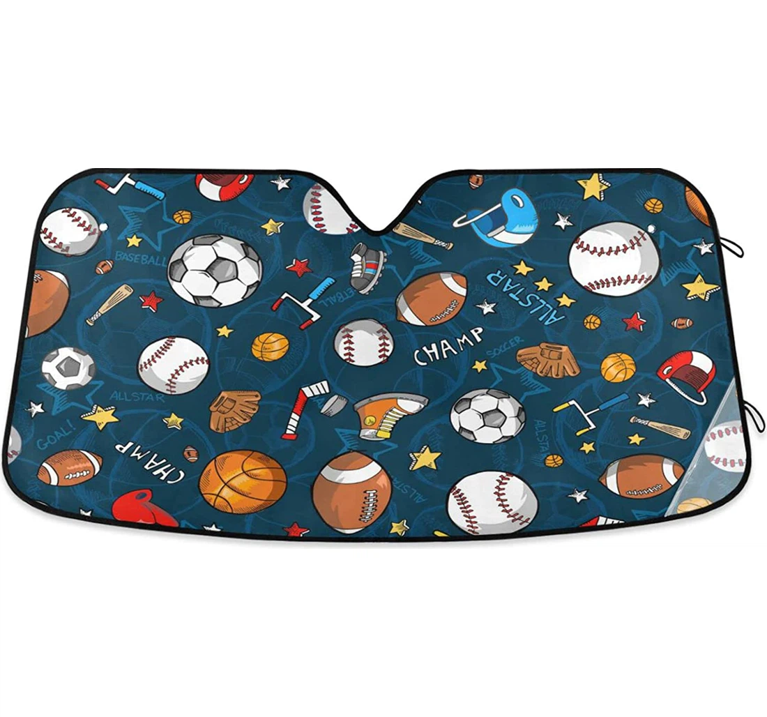 Sport Ball Baseball Basketball American Football Soccer Auto Sun Shade