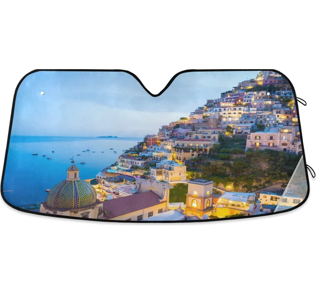 Sunset Positano Amalfi Coast Italy Auto Sun Shade