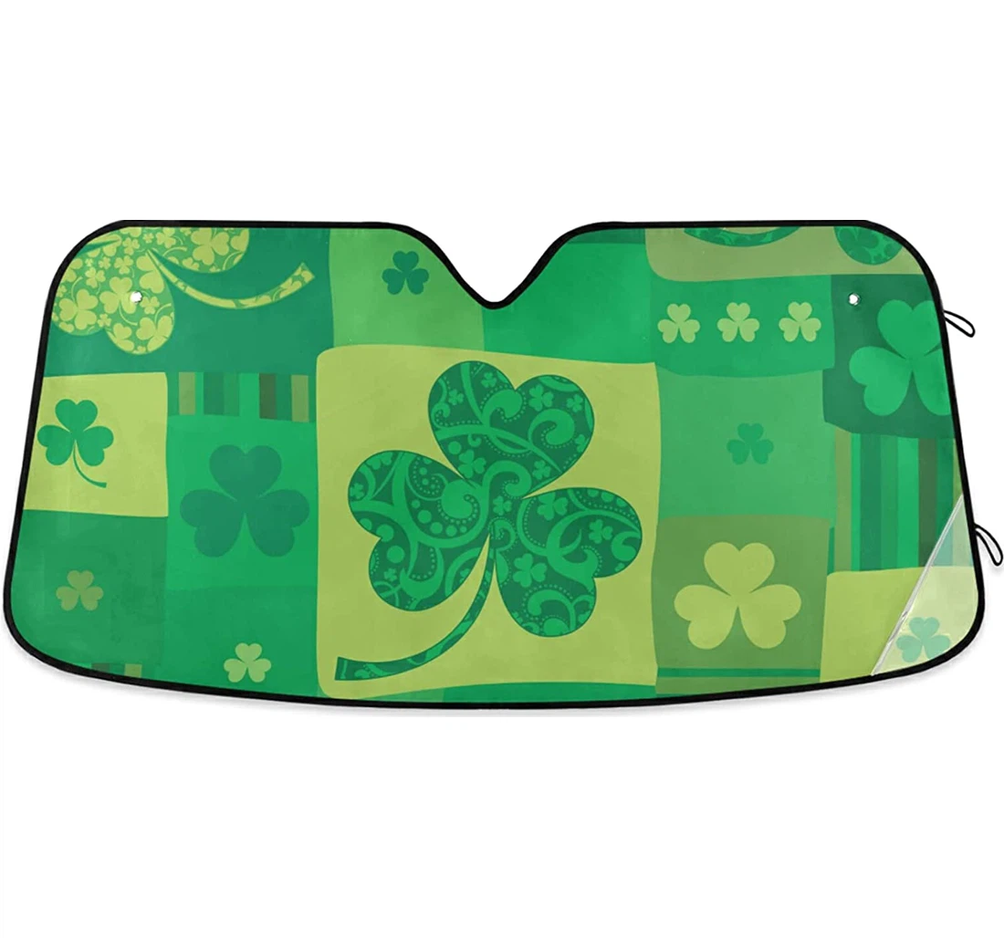 St Patrick Green Colors Harmful Auto Sun Shade