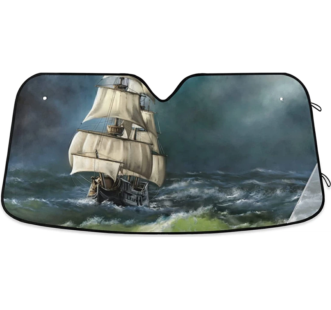 Old Ship Sea Auto Sun Shade