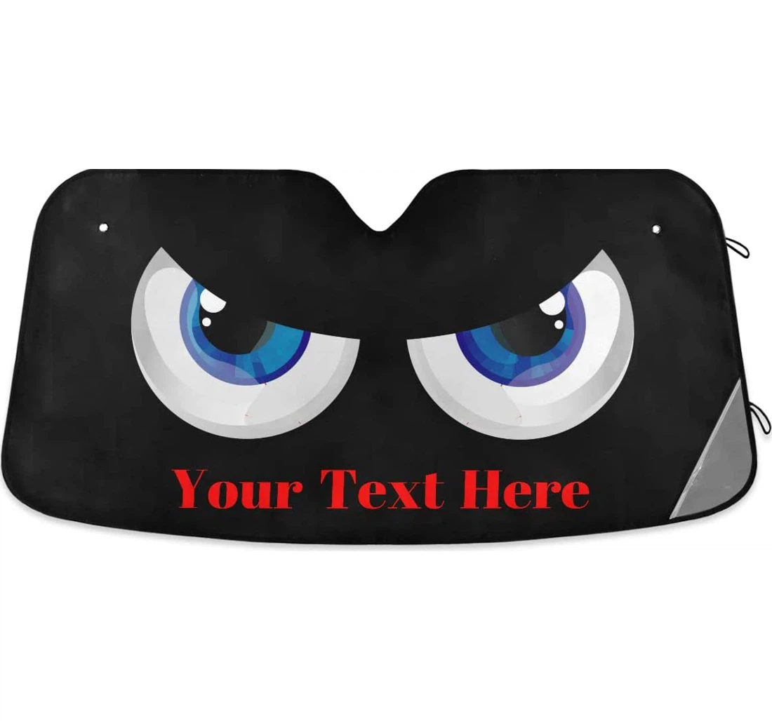 Custom Angry Eyes Personalized Auto Sun Shade