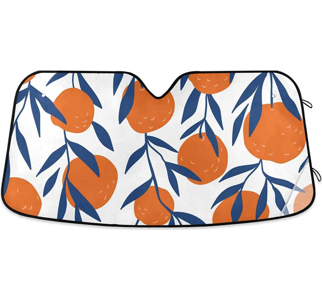 Summer Fruits Red Oranges Auto Sun Shade