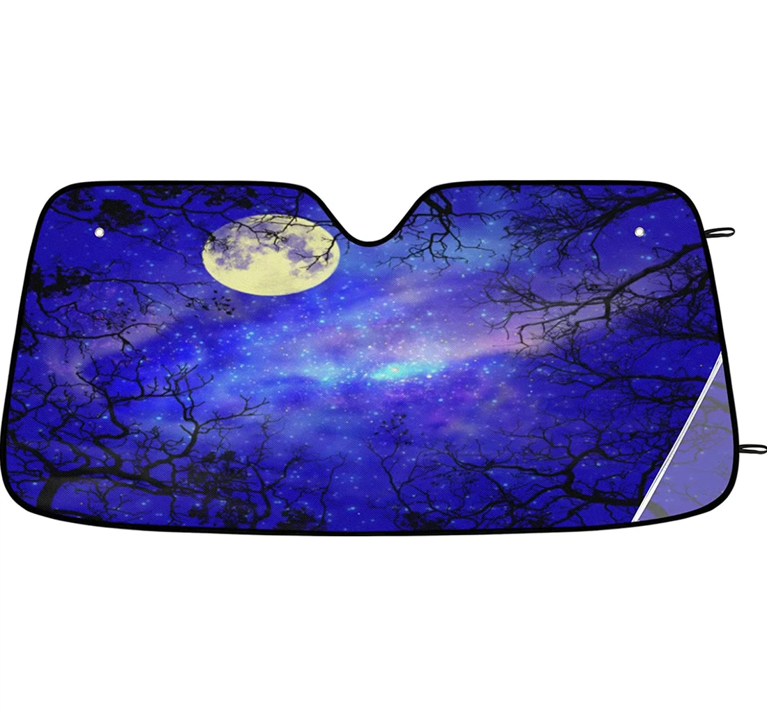 Starry Night Forest Auto Sun Shade