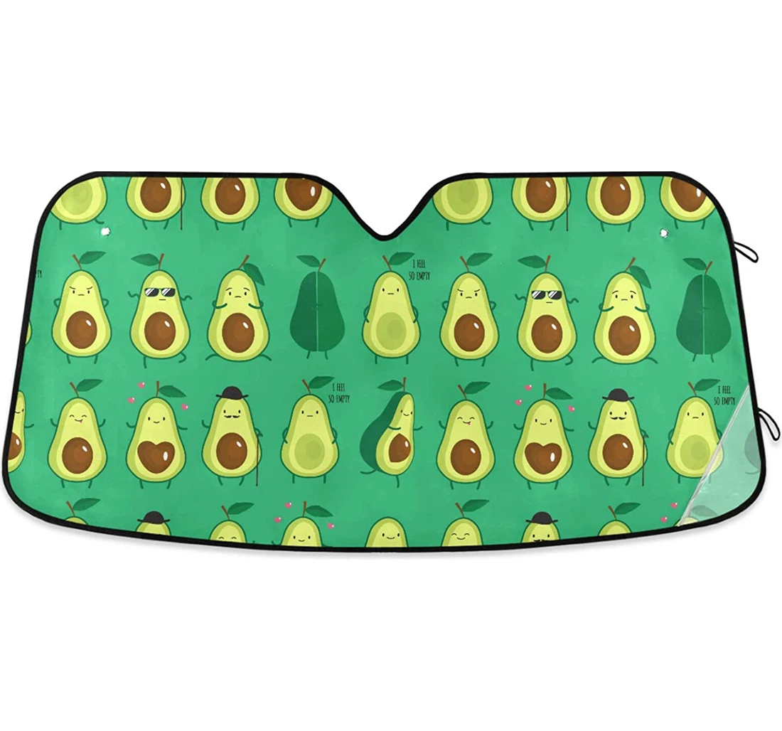Summer Avocado Green Cute Auto Sun Shade