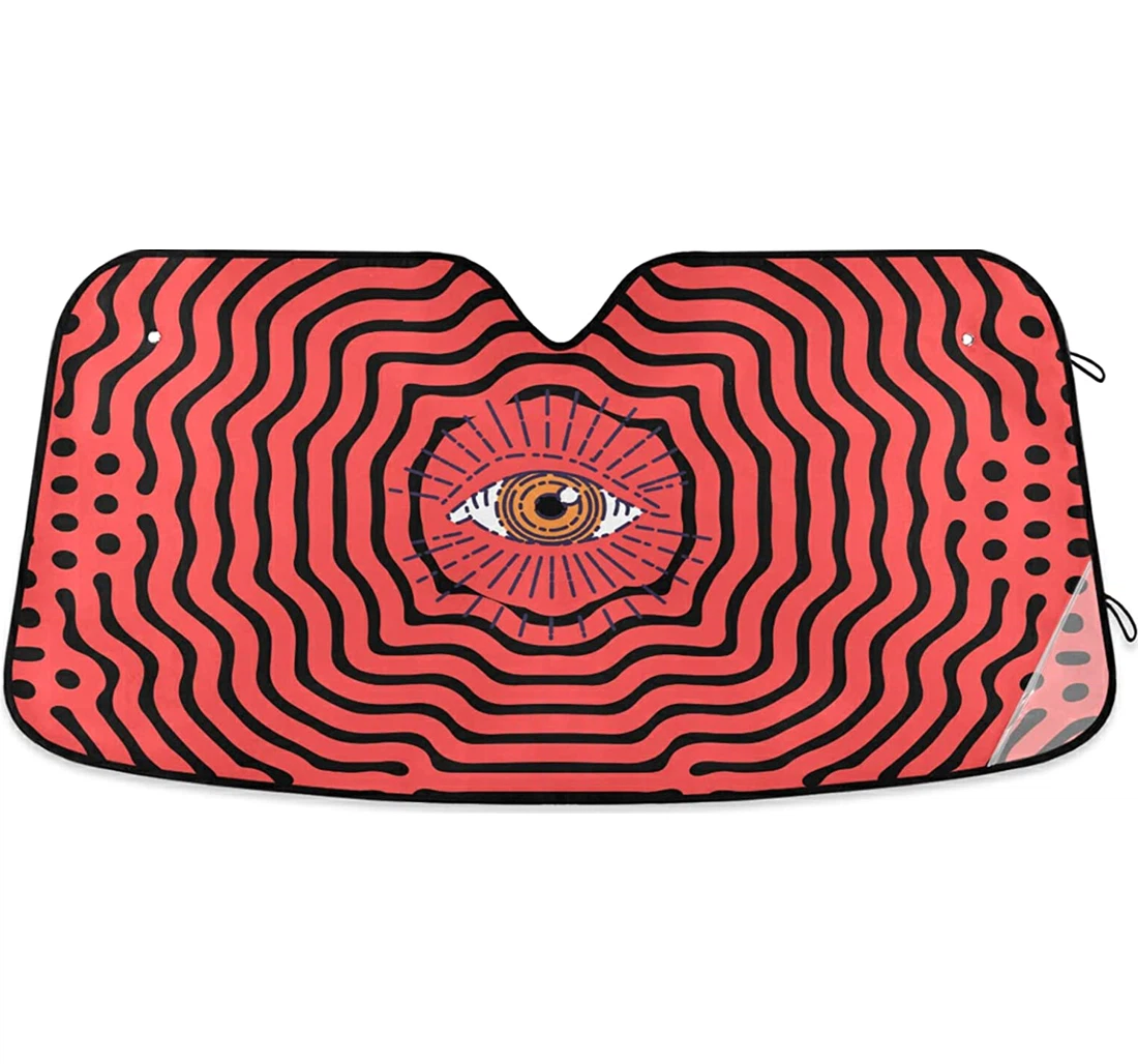 Psychedelic Eye Auto Sun Shade