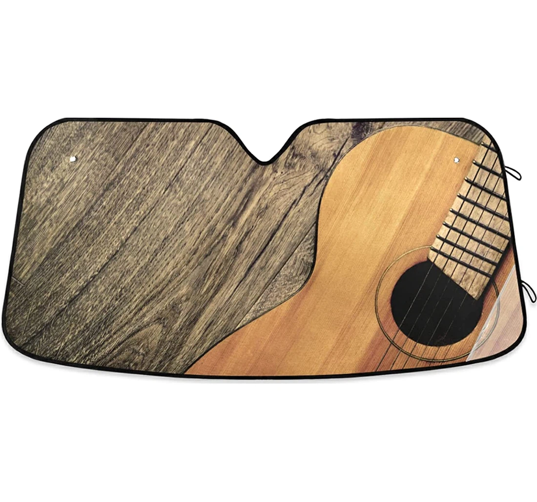 Classical Guitar Wooden Auto Sun Shade