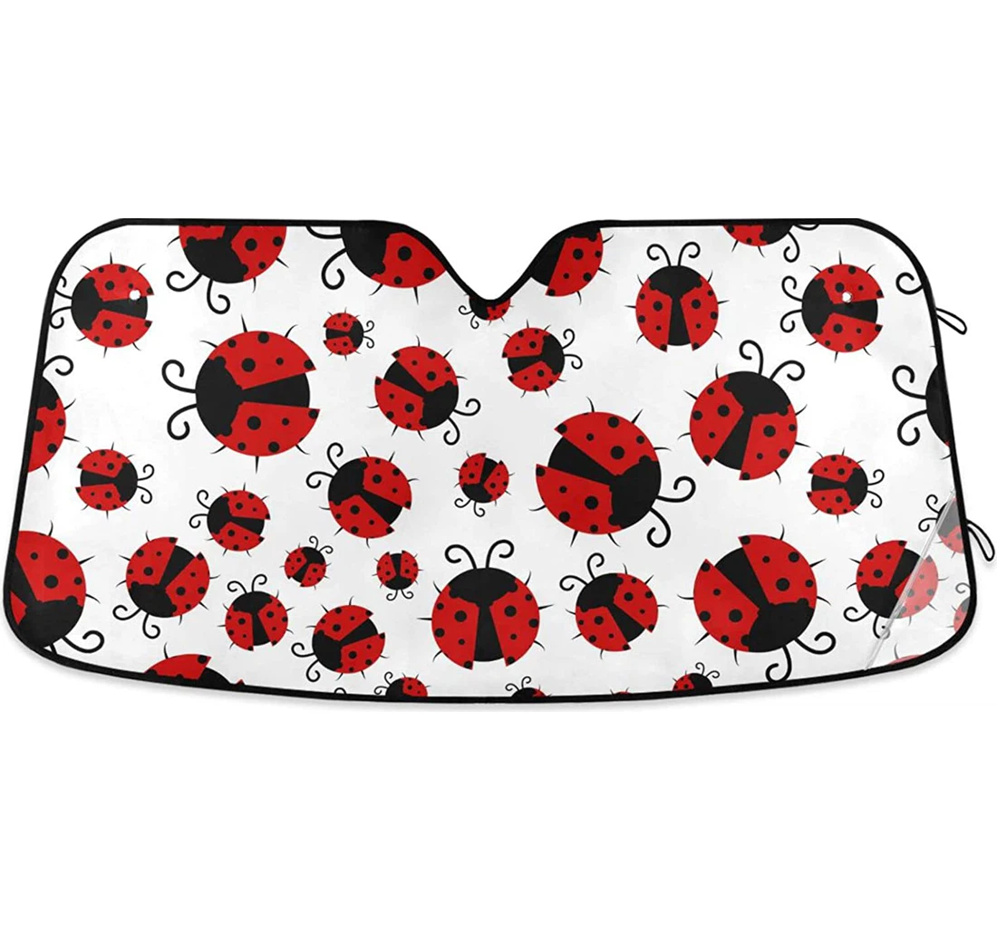 Ladybugs Cute Auto Sun Shade