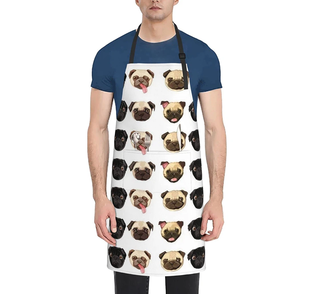 Black Yellow Dog Apron
