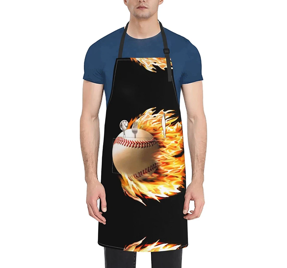 Fire Baseball Apron