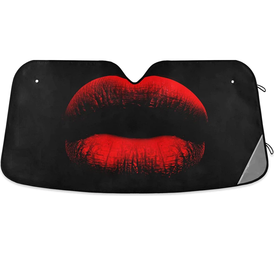 Red Lip Auto Sun Shade