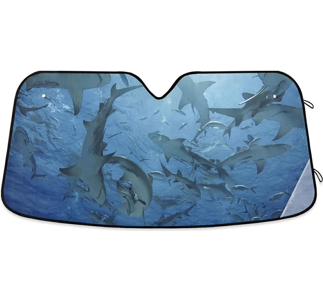 Lemon Shark Sunscreen Minivan Auto Sun Shade