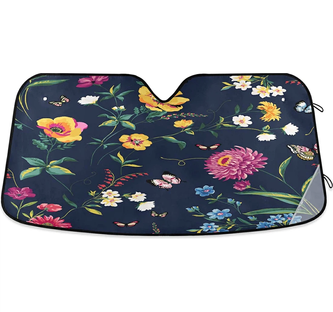 Colorful Wildflower Auto Sun Shade