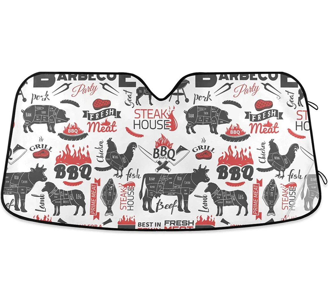 Bbq Pork Chicken Beef Goat Auto Sun Shade