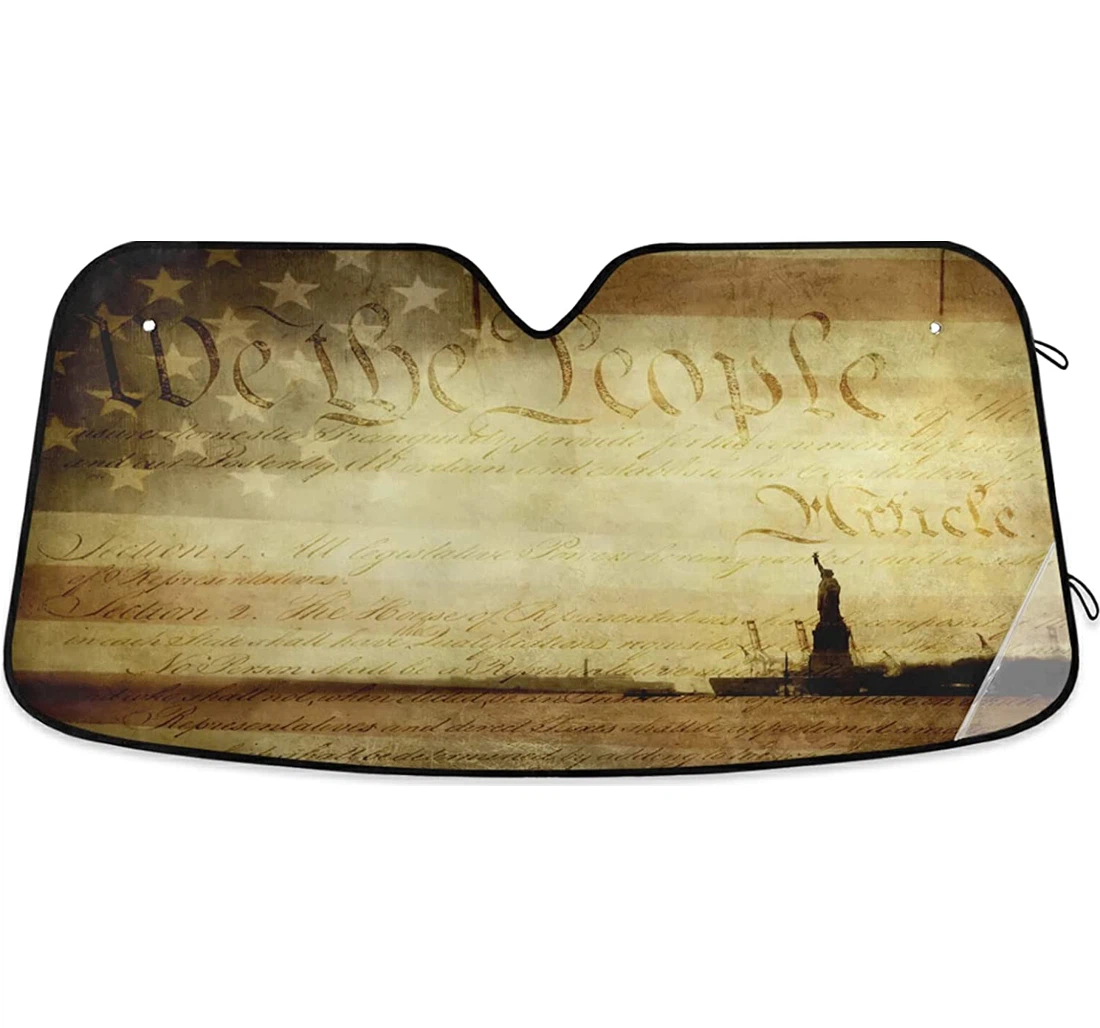 Statue Of Liberty Auto Sun Shade