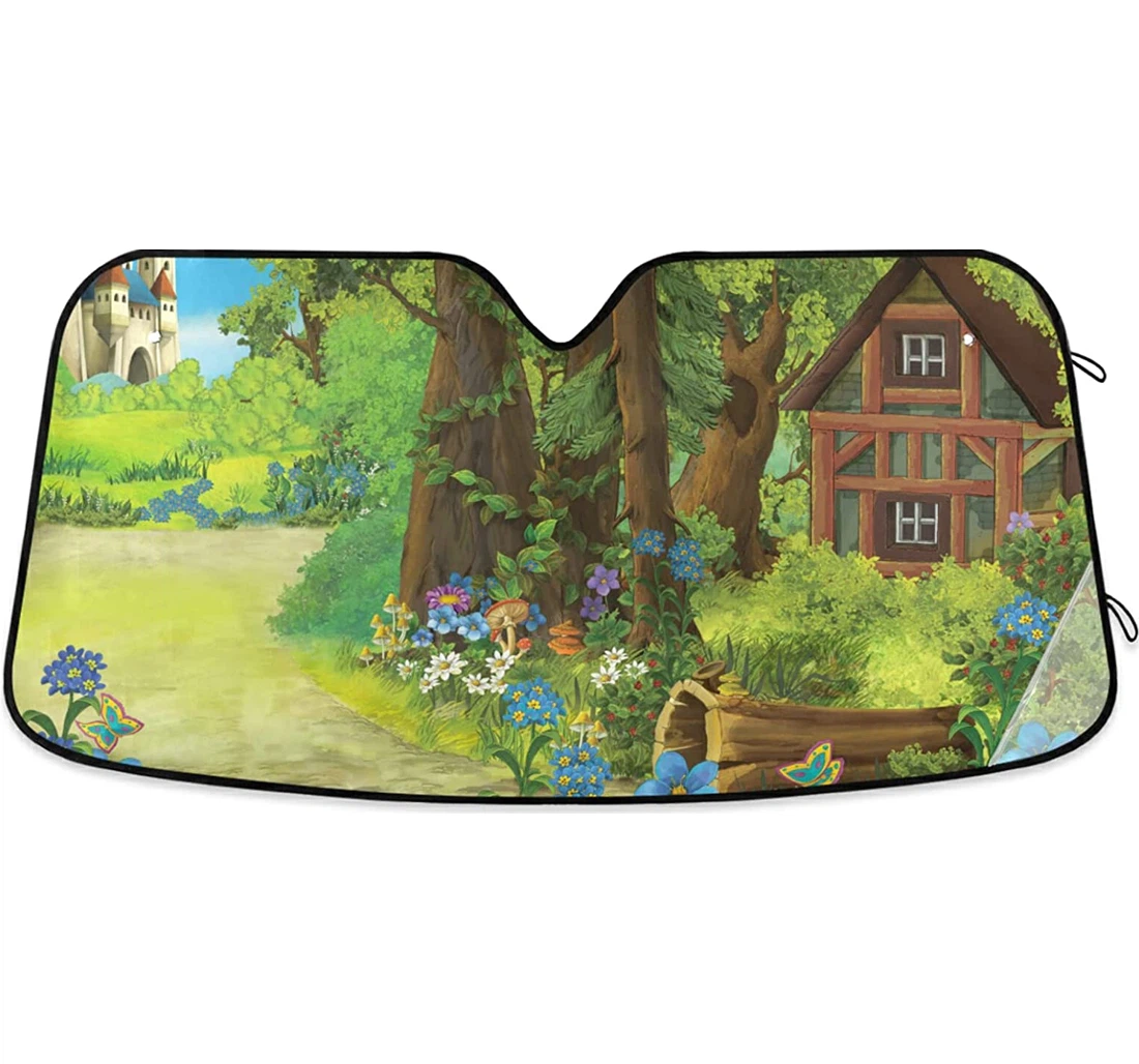 Forest Castle Auto Sun Shade