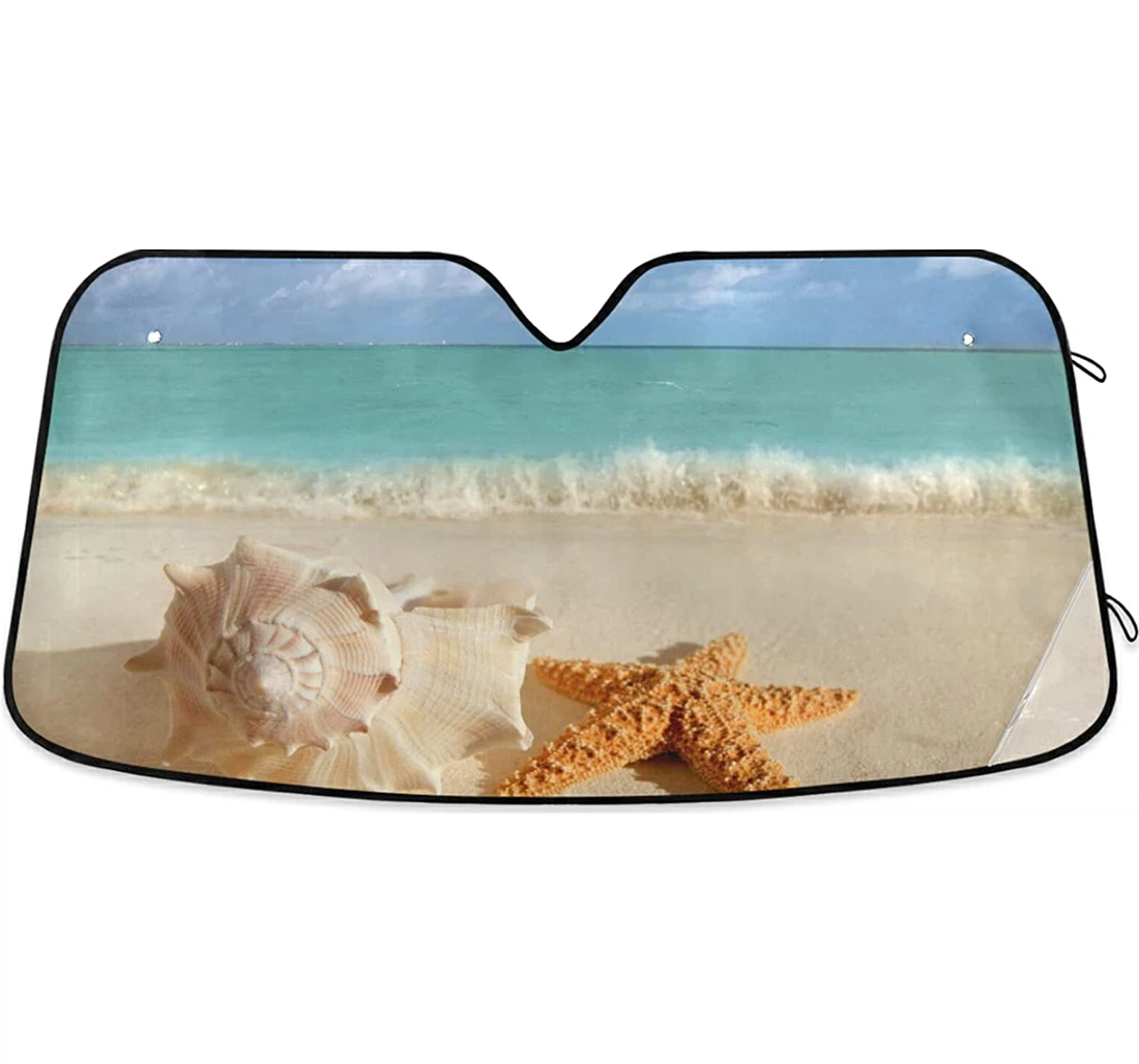 Starfish Shell Beach Auto Sun Shade