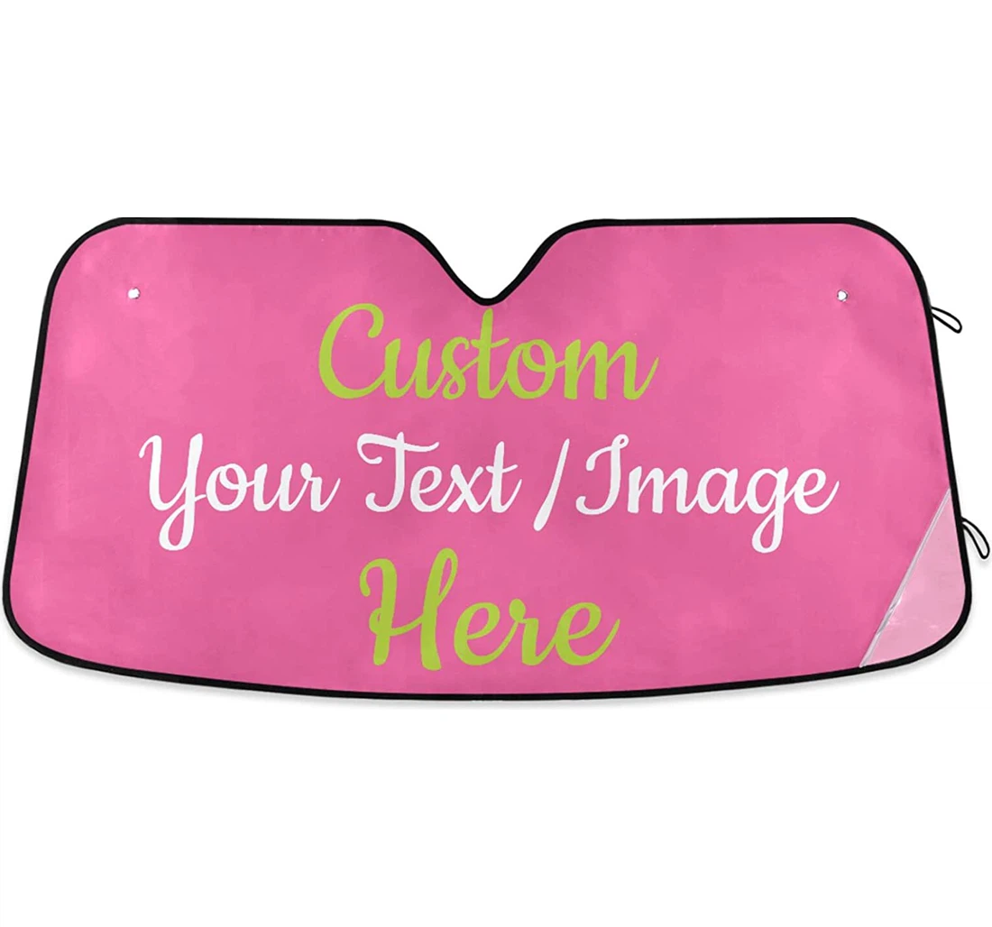 Custom Diy Personalized Adding Own Photo Logo Or Message On Protect Auto Sun Shade