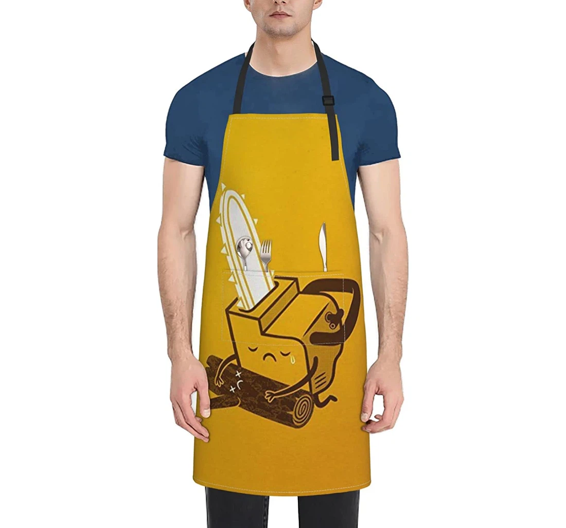 Cute Crying Chainsaw Apron