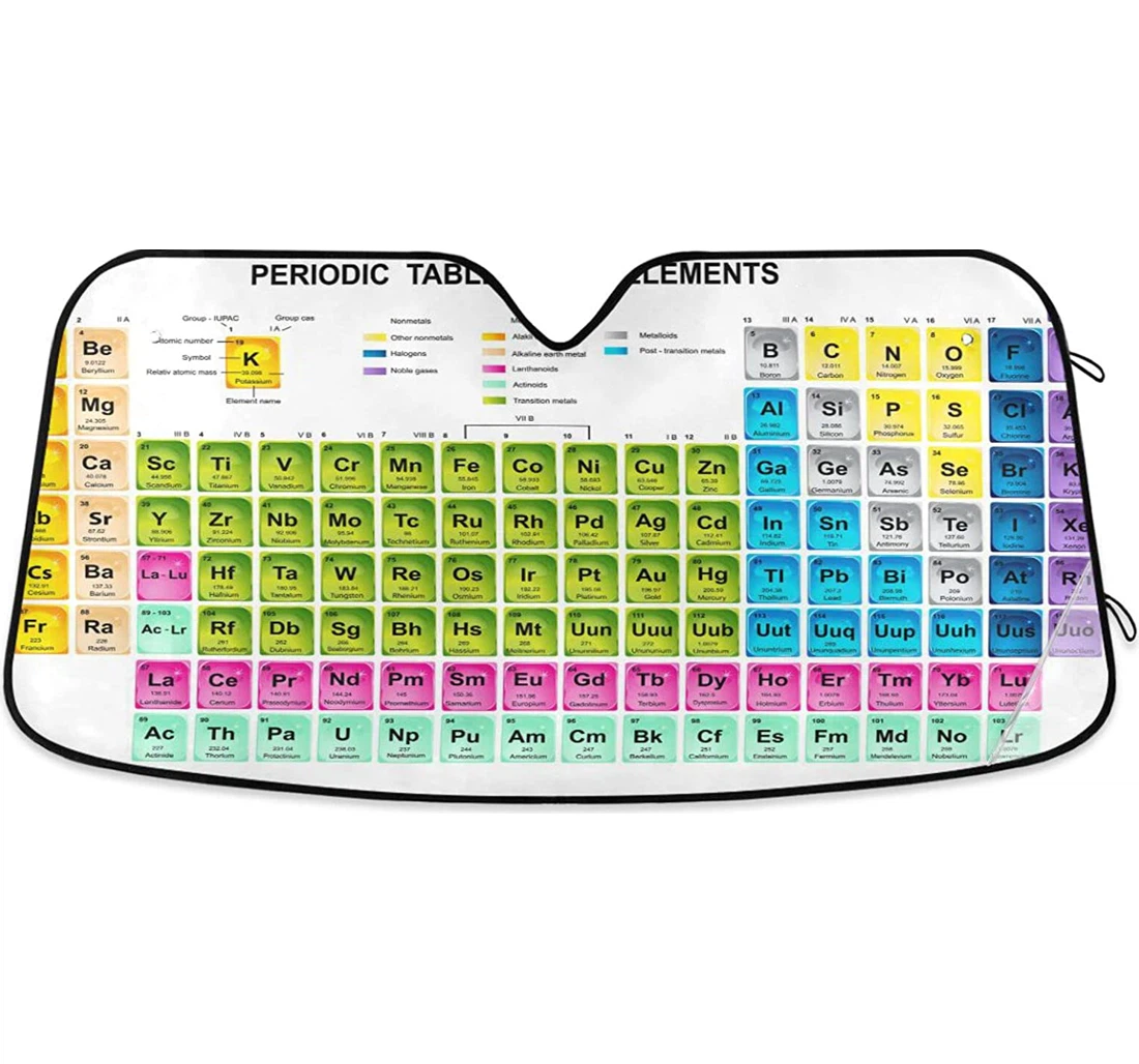 Chemistry Table Of The Elements Auto Sun Shade