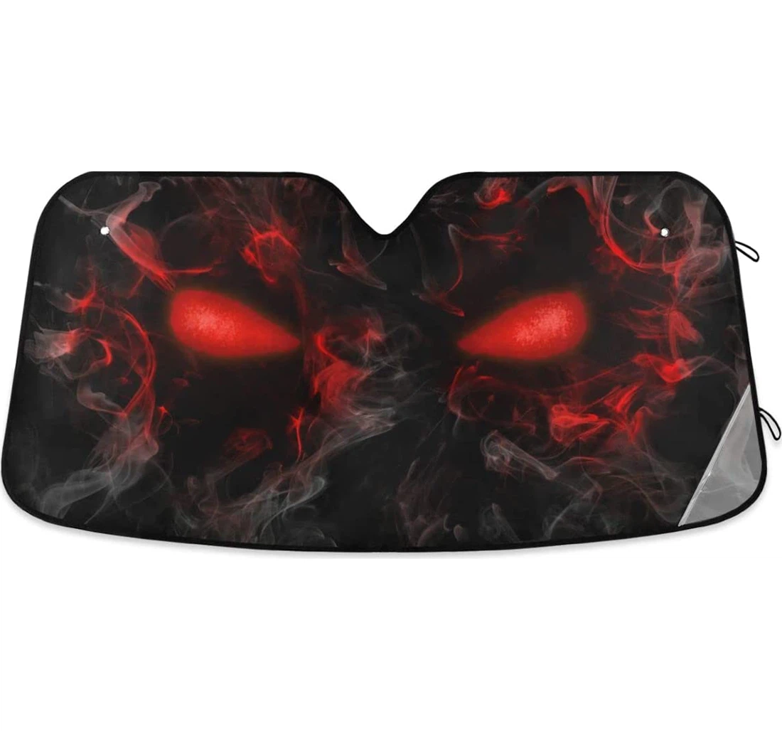 Red Dragon Eyes Auto Sun Shade
