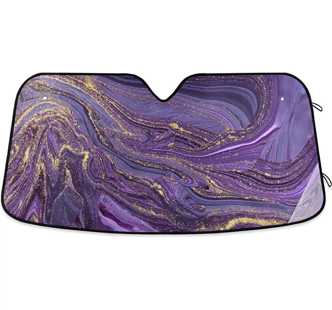 Marble Purple Auto Sun Shade
