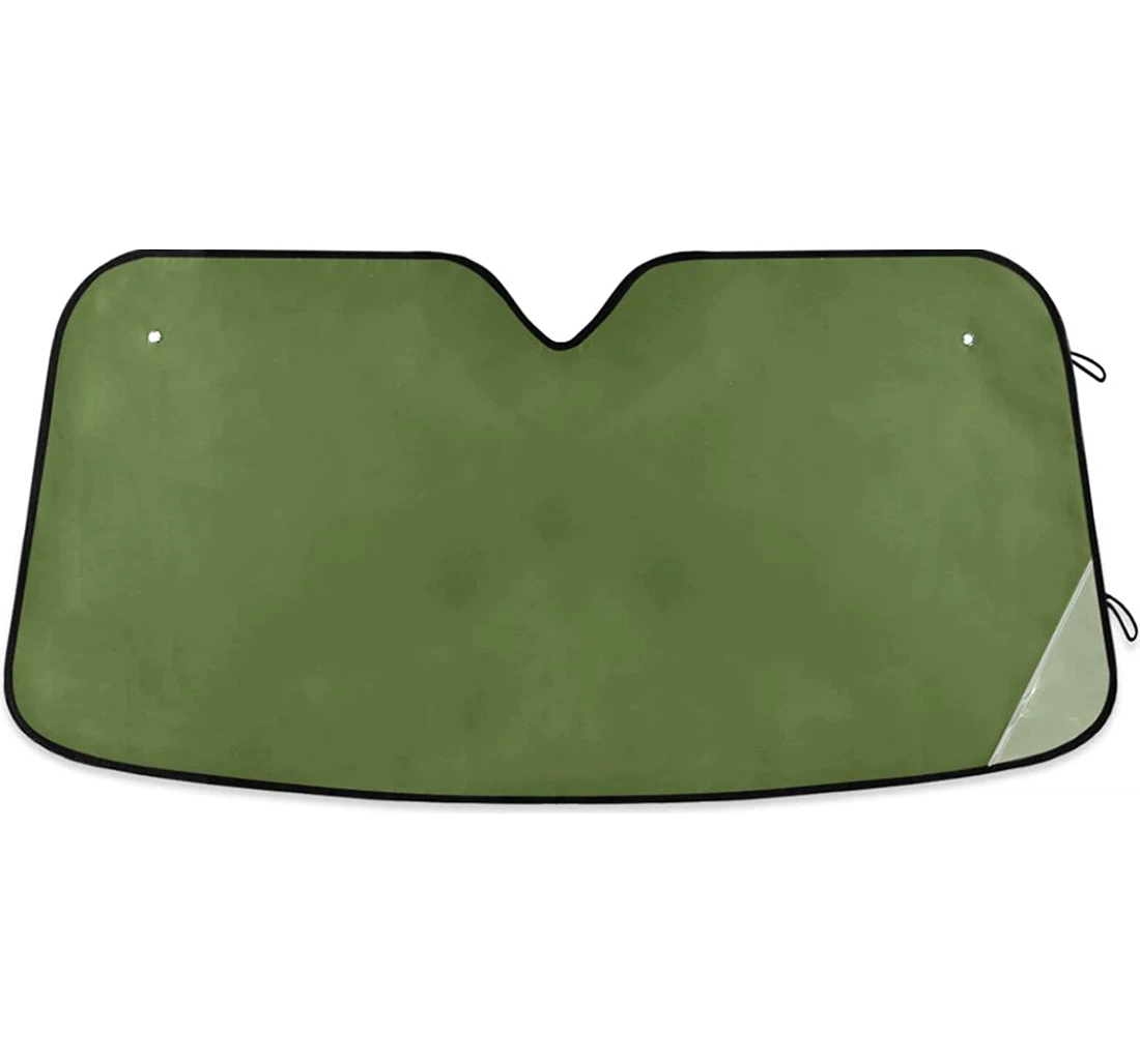 Dark Olive Green Auto Sun Shade