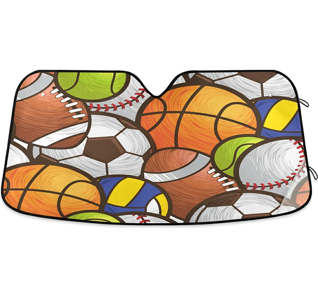 Sport Ball Baseball Soccer American Football Basketball Auto Sun Shade