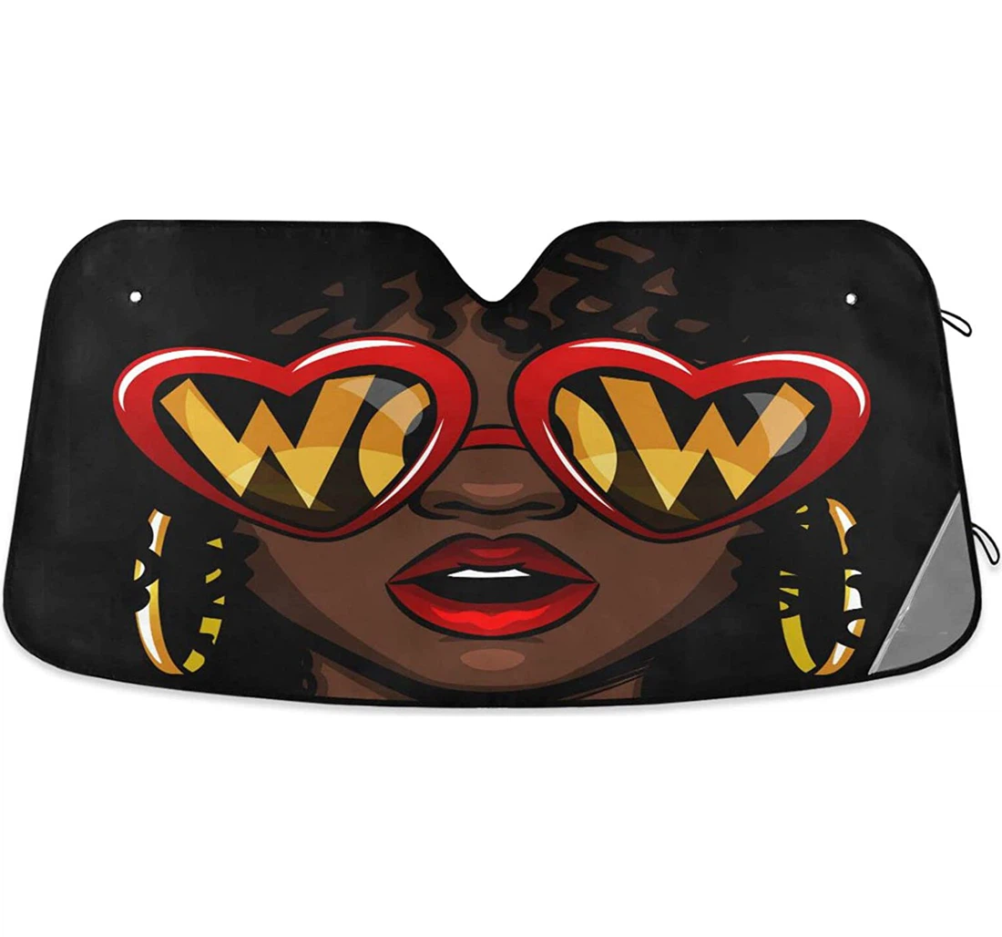 African American Women Girl Auto Sun Shade