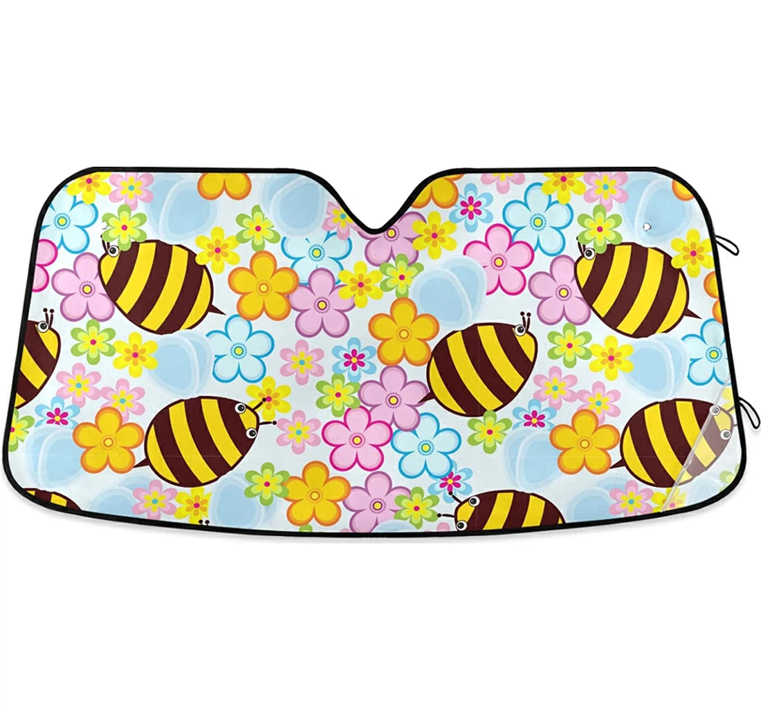 Honey Bees Auto Sun Shade