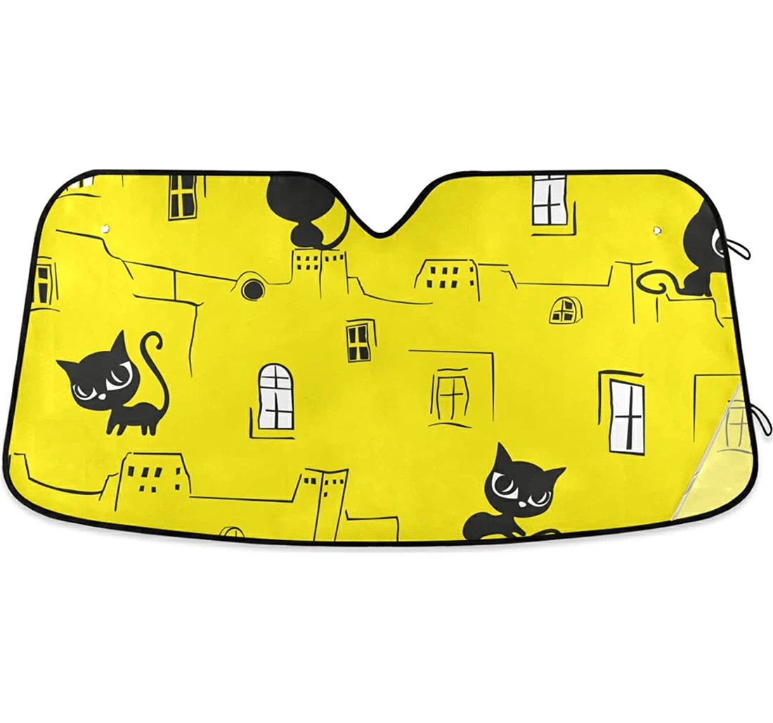Black Cat Roof Auto Sun Shade