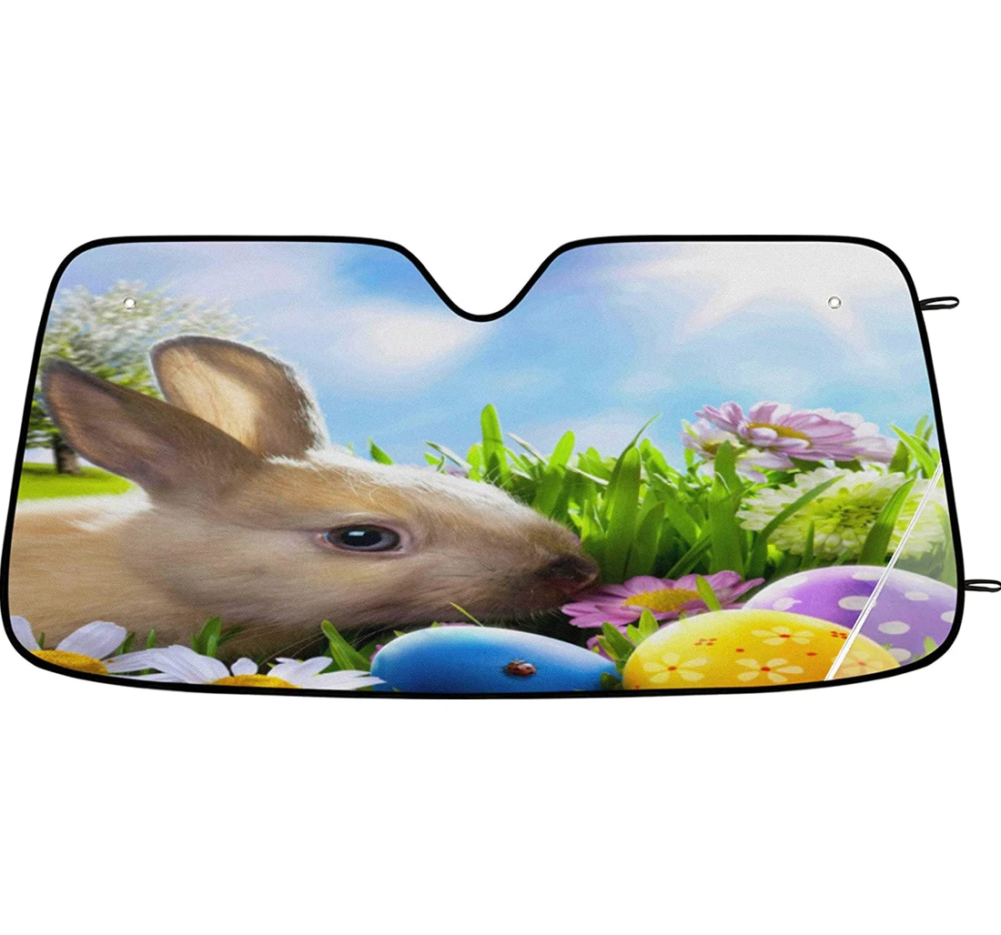 Easter Egg Bunny Auto Sun Shade