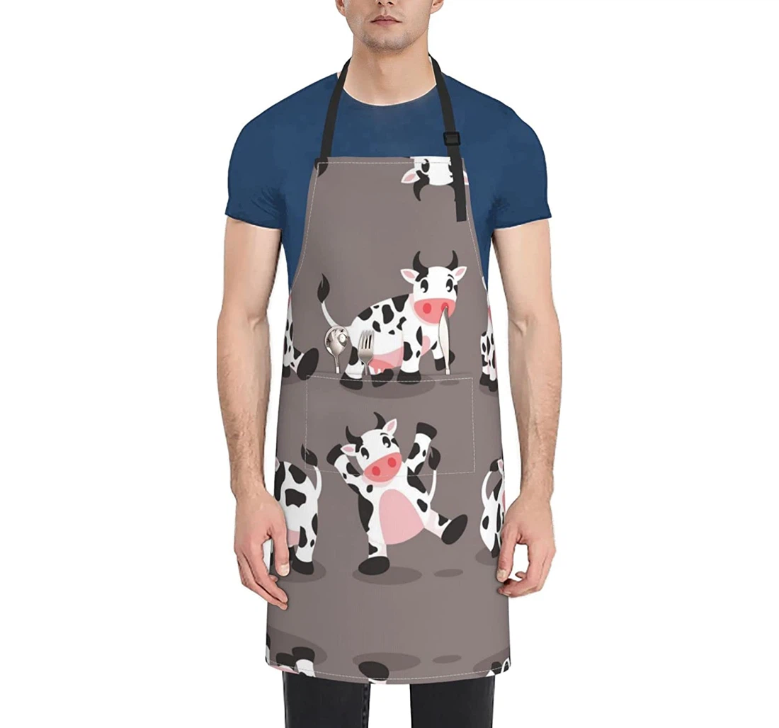 Cute Cartoon Cow Apron