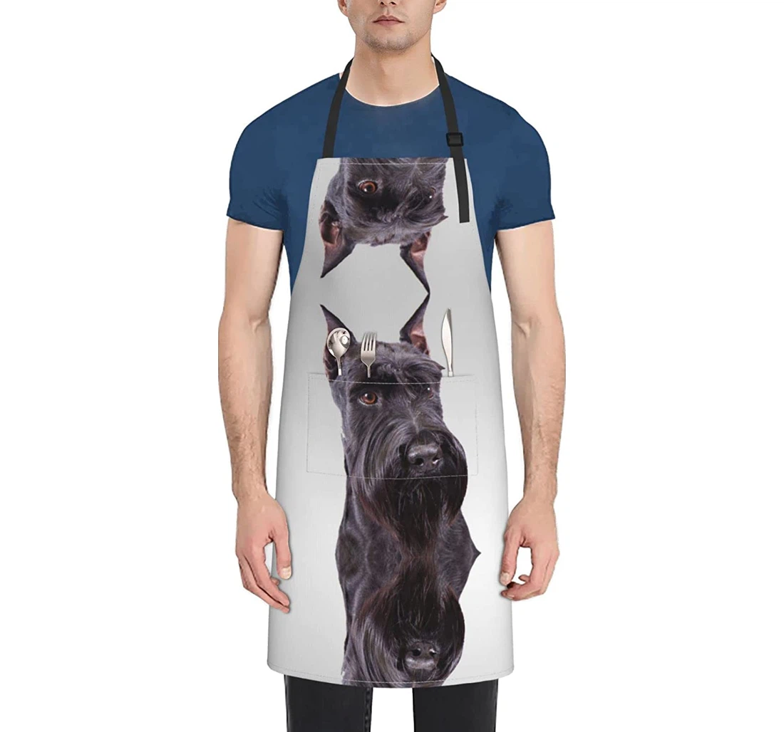 Cute Schnauzer Dog Apron