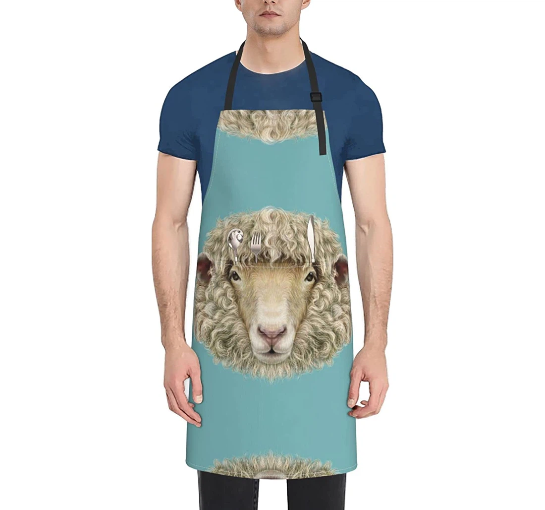 Sheep Head Animal Apron