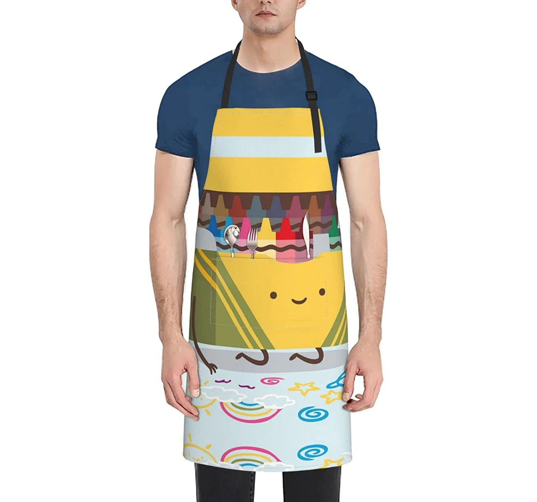 Cute Crayons Box Apron