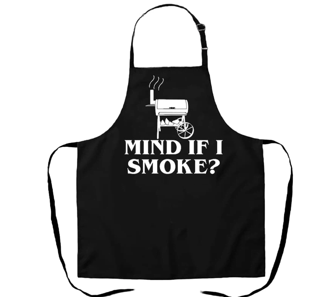 Mind If I Smoke Dad Joke Funny Father's Day Bbq Gift Grill Apron