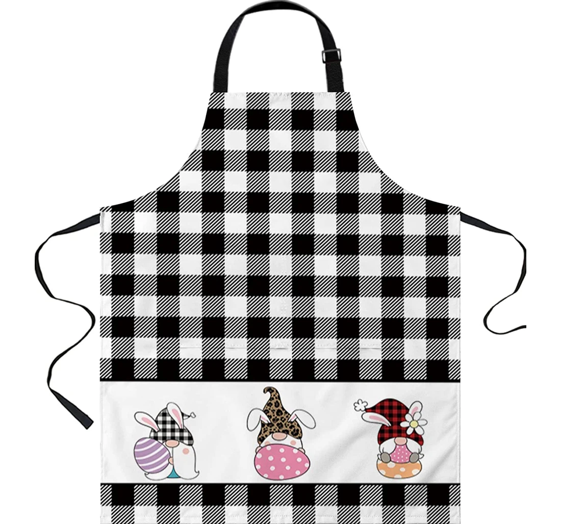 Cute Bunny Ear Dwarf Easter Egg Server Chef Apron