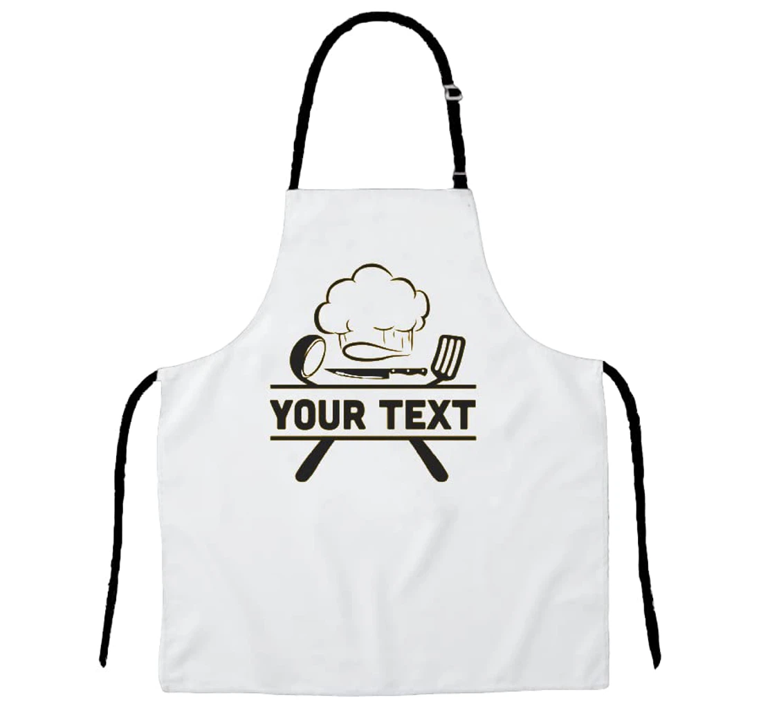 Personalized Custom Name Your Text Chef Mom Apron Chef Gift Apron