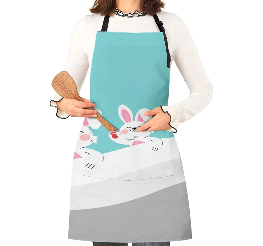 Cartoon Easter Bunny Apron