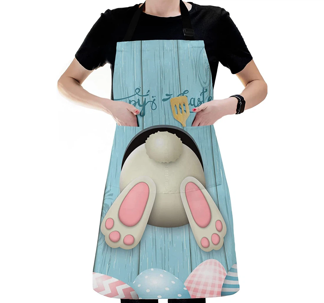 Spring Easter Vintage Bunny Tail Apron