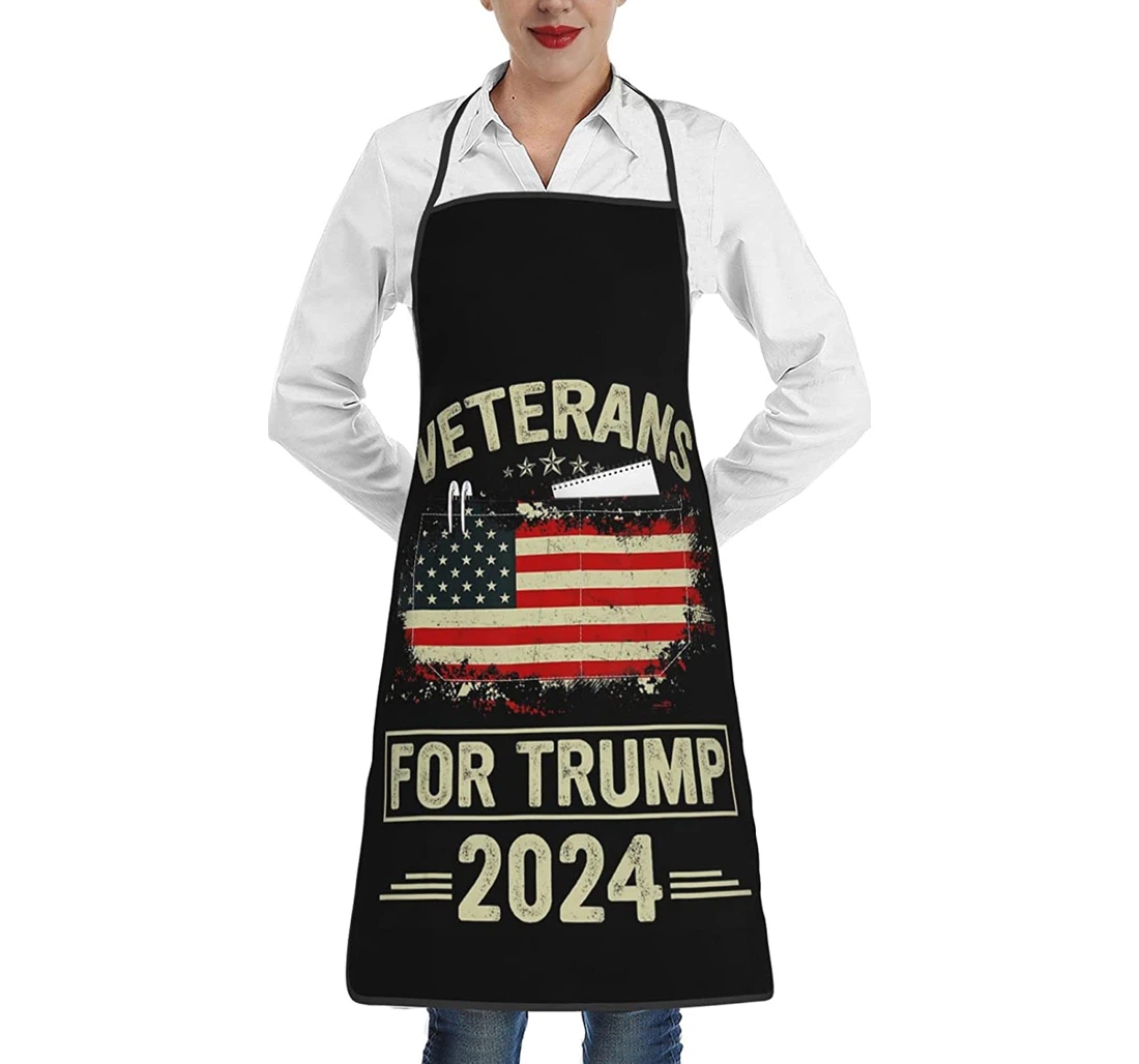 Veterans Trump Pocket Wai Cloth Chef Apron