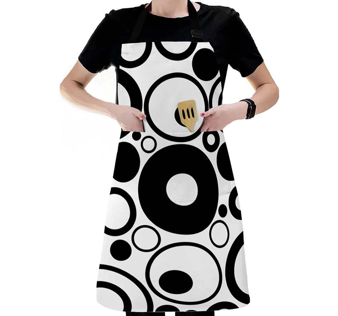 Abstract Black White Art Apron