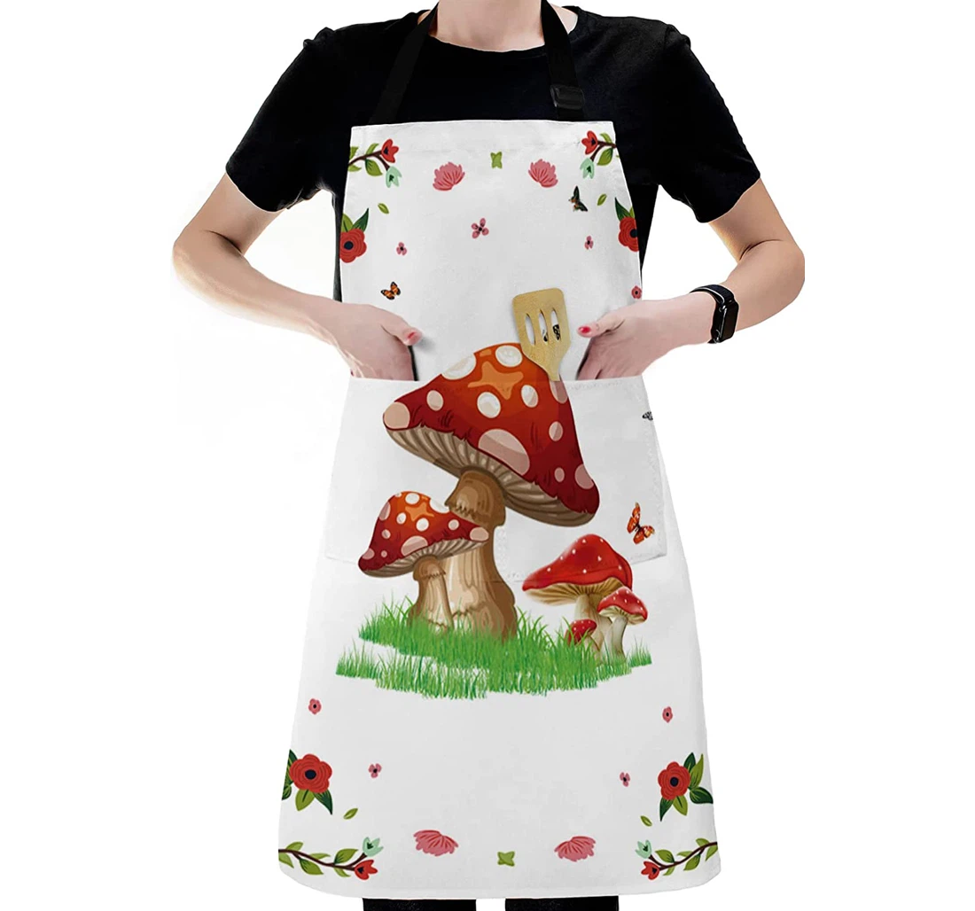 Country Forest Mushroom Apron