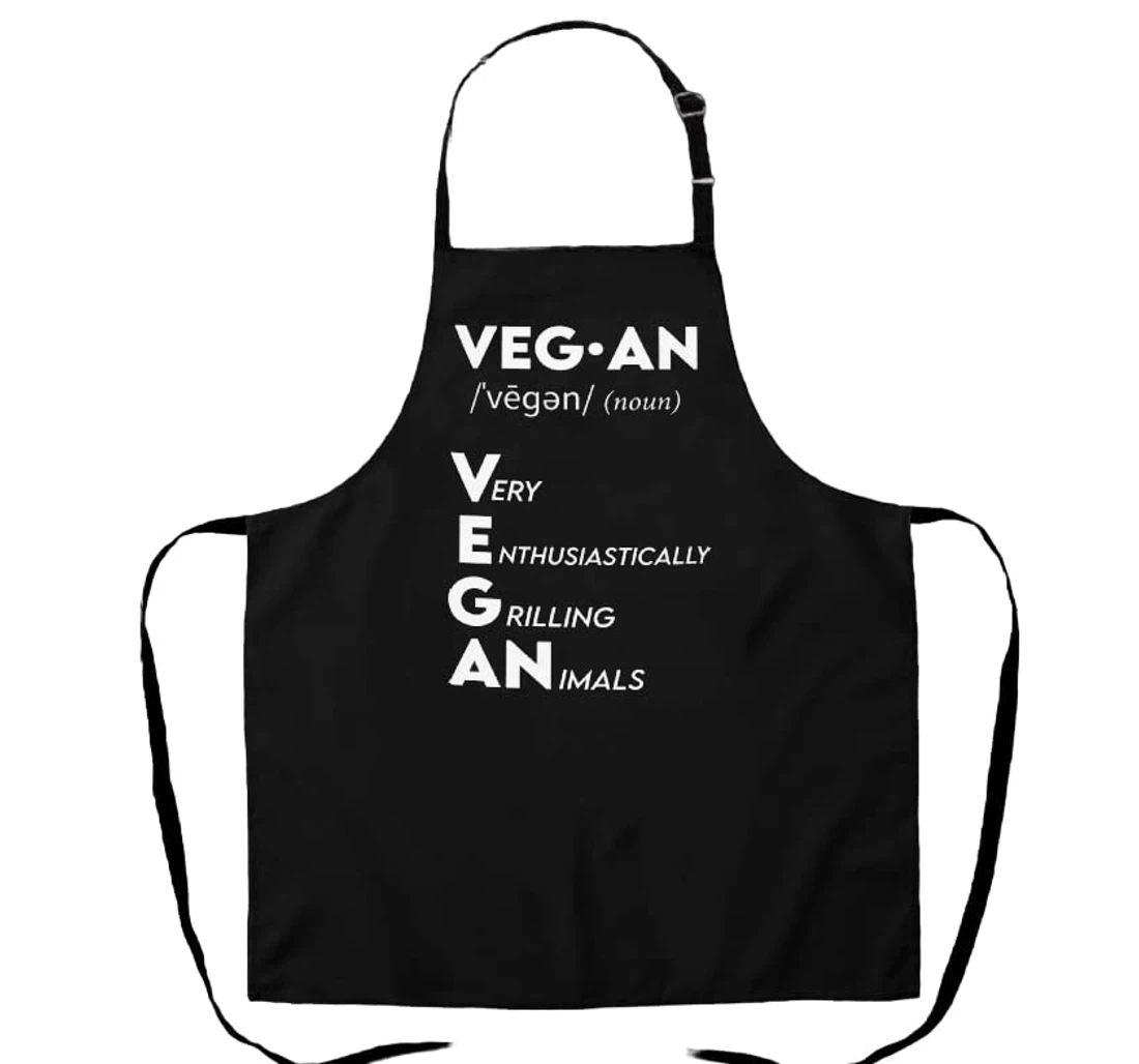 Funny Vegan Acronym Definition Grilling Gifts Gag Joke Funny Grill Gift Chef Apron