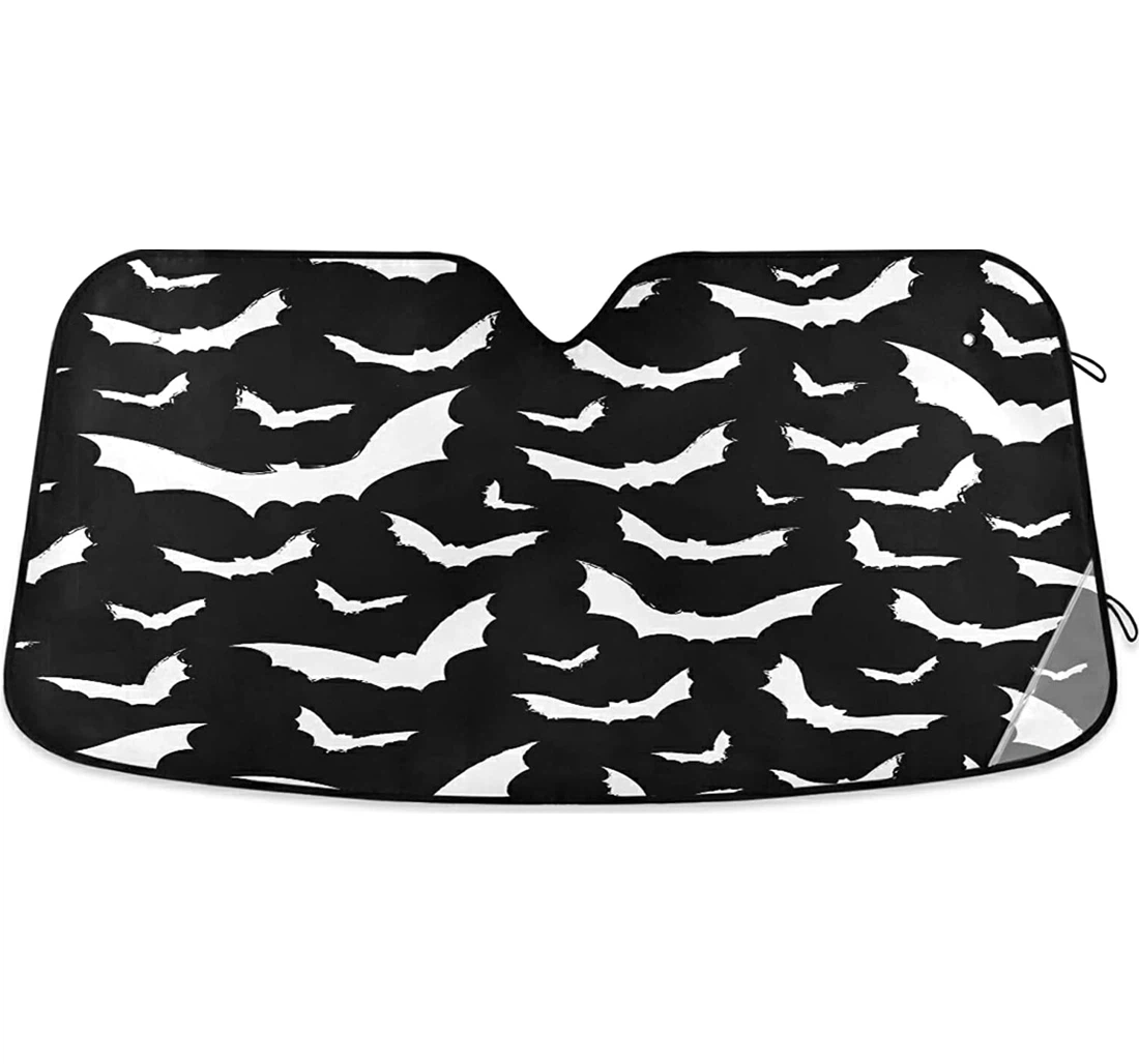Halloween Bat Trick Treat Auto Sun Shade