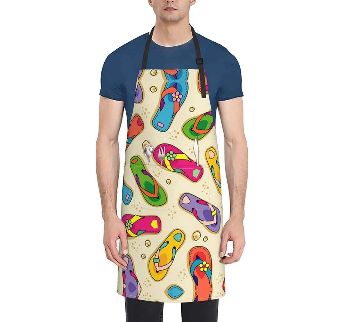 Colorful Flip Flops Apron