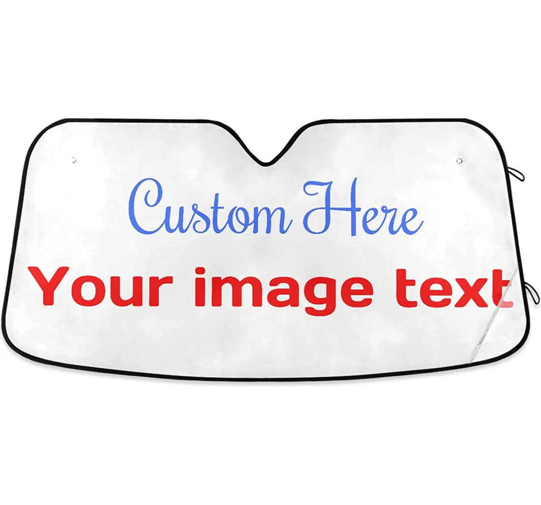 Custom Personalized Photo Text Auto Sun Shade